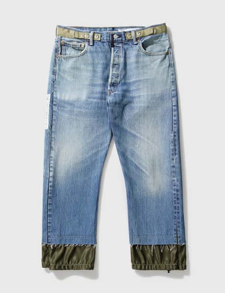POLIQUANT Panelled Denim Jeans