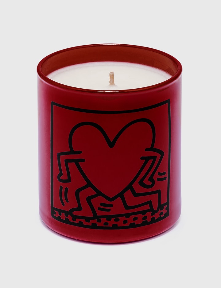 Keith Haring's Red Running Heart Candle Placeholder Image