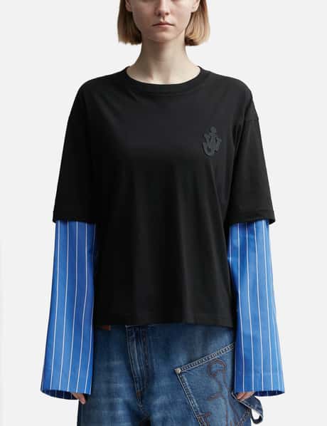 JW Anderson ANCHOR LAYERED SLEEVE T-SHIRT
