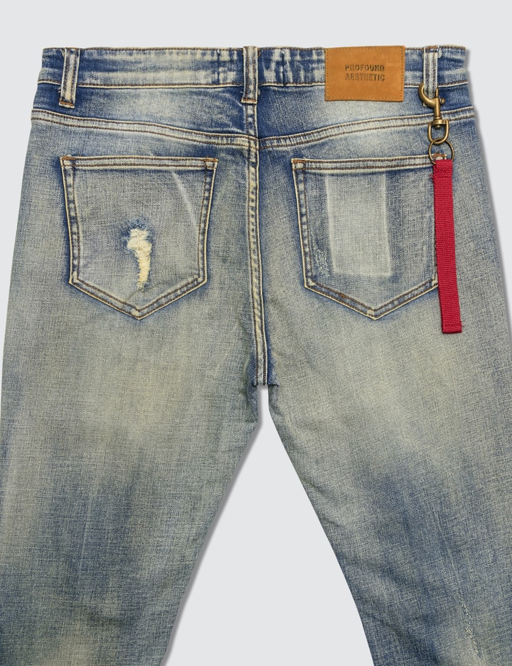 Earth Washed Destroyed Denim Jeans Placeholder Image
