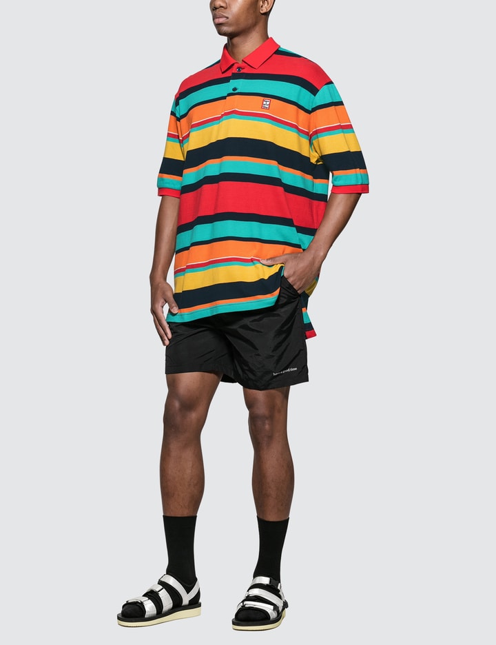 Colorful Boarder S/S Polo Shirt Placeholder Image