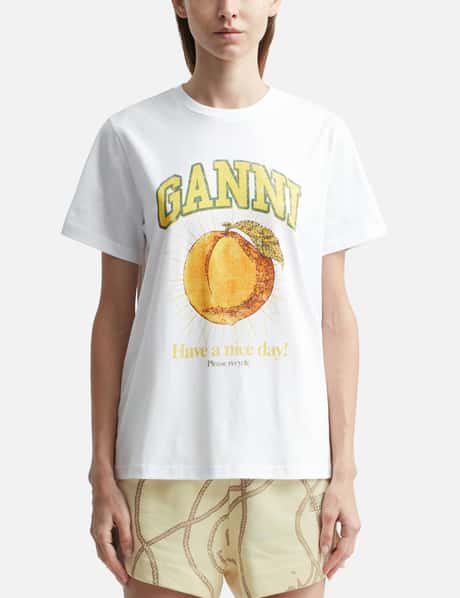 Ganni Relaxed Peach T-Shirt