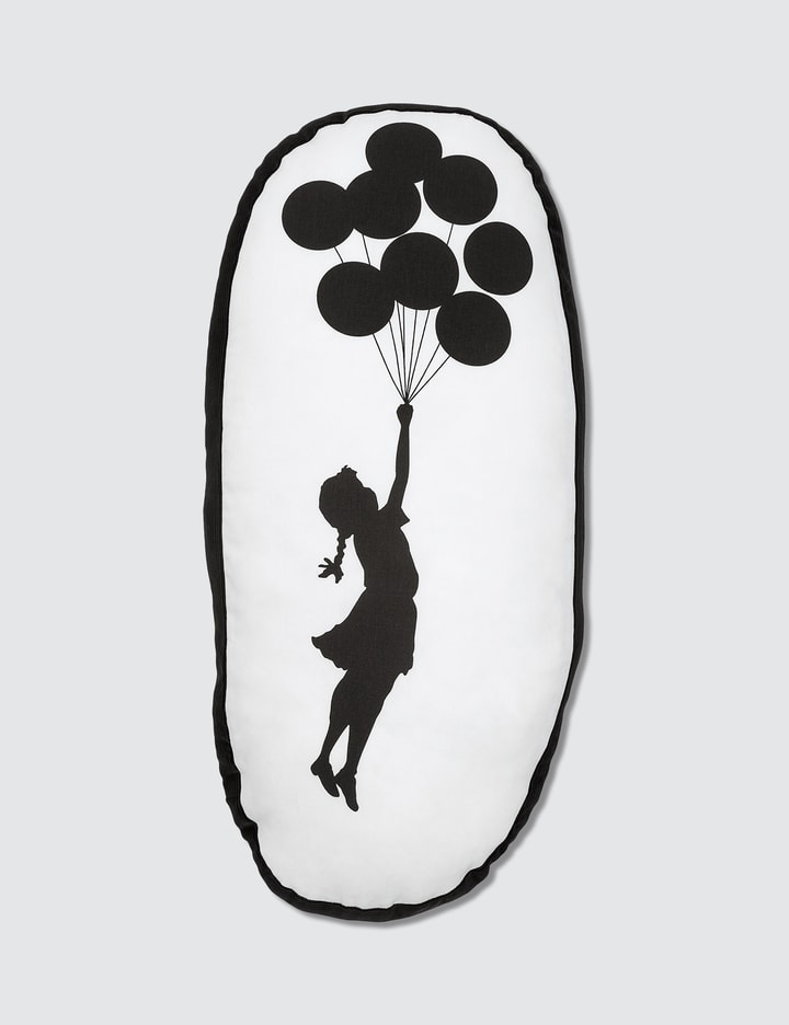 Sync.-Brandalism "Flying Balloons Girl" Plush Cushion Placeholder Image