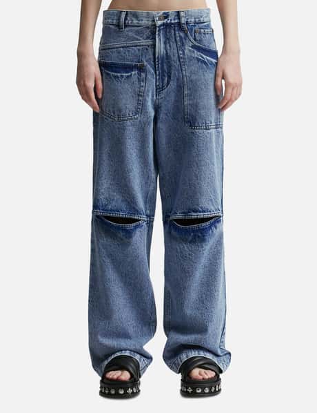 DHRUV KAPOOR Acid Washed Slit Jeans