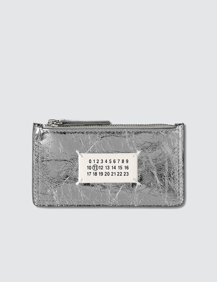 Crinkle Leather Zipped Card Holder Placeholder Image