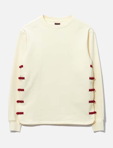 Clot Clot Button Knot Trimming Sweater