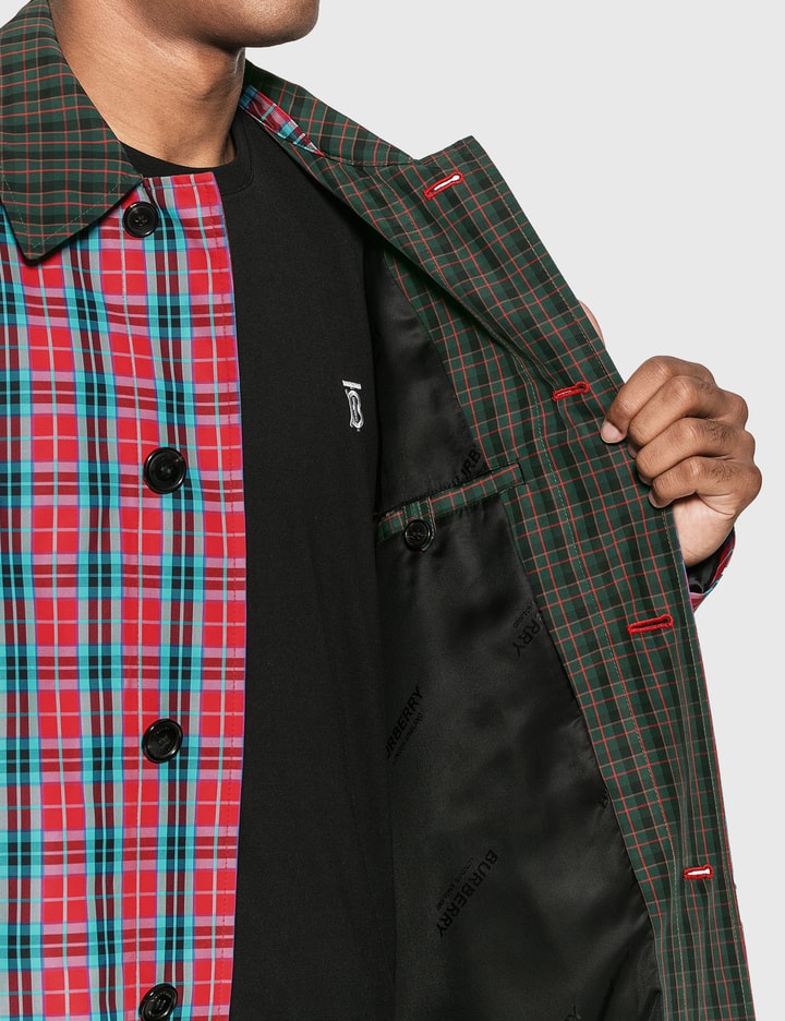 Contrast Collar Check Nylon Twill Car Coat Placeholder Image