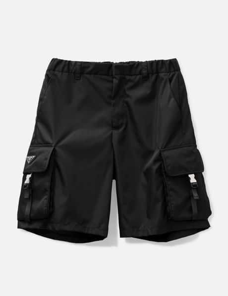 Prada Re-Nylon Cargo Bermuda Shorts
