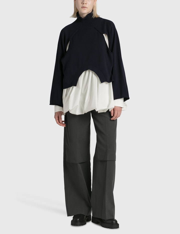 Nouvelle Fine Layered Ballon Pullover Placeholder Image