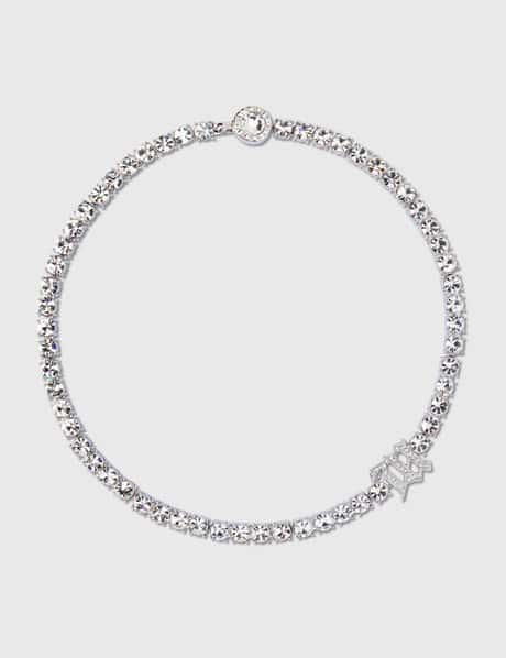 Misbhv Crystal Embellished Monogram Necklace