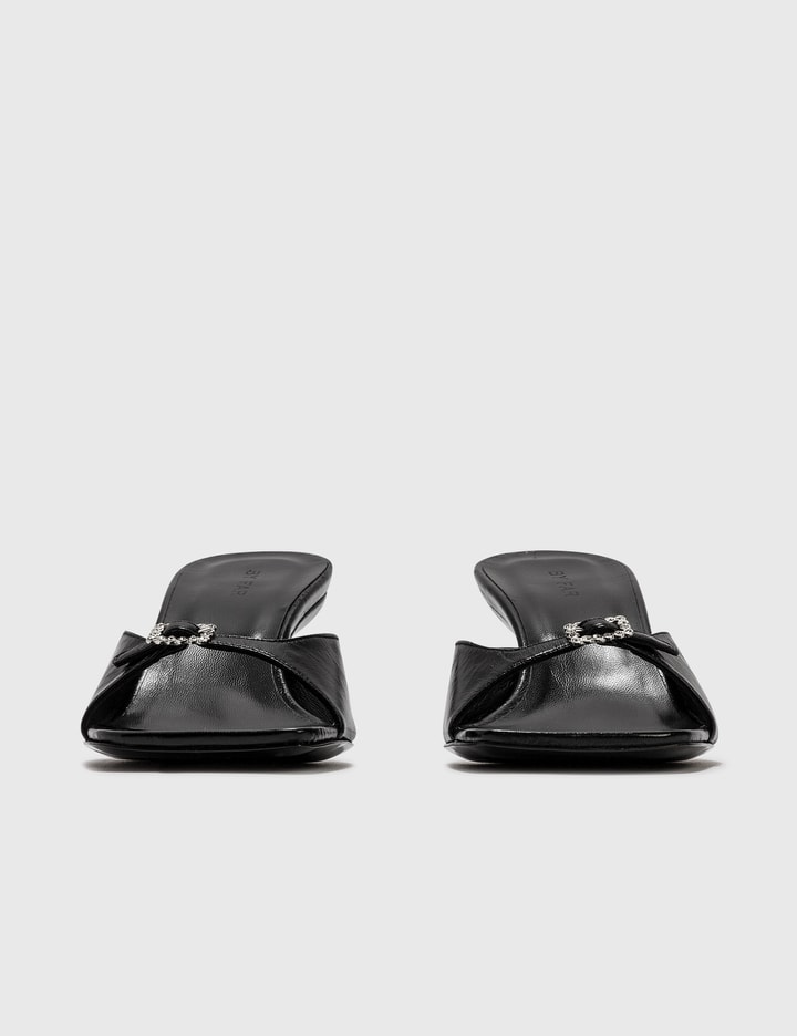 Erin Black Creased Leather Sandal Placeholder Image