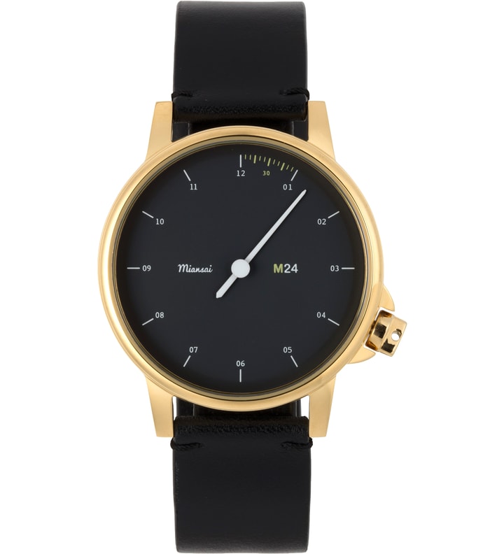 Black M24 Gold on All-Leather Watch Placeholder Image