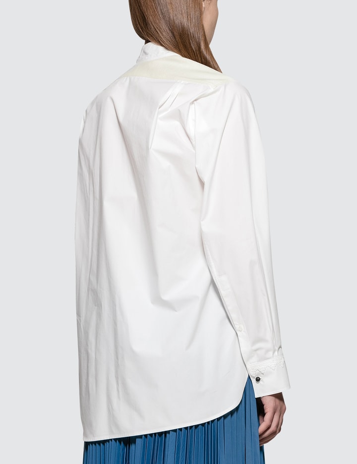 Lace Trim Asymmetric Shirt Placeholder Image