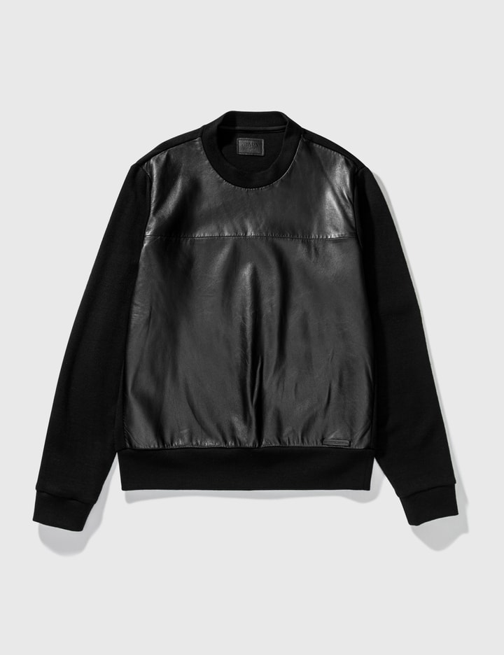 Prada Leather With Knit Crewneck Top Placeholder Image