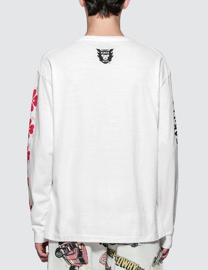White Screen Printed sleeve L/S T-Shirt Placeholder Image