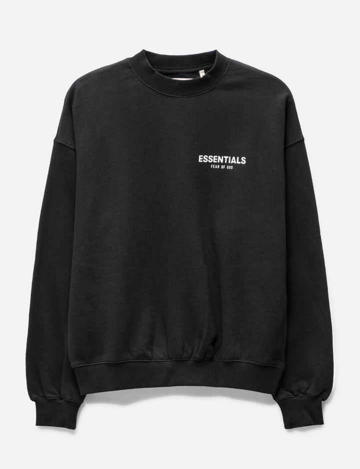 FEAR OF GOD ESSENTIALS PULLOVER CREW IN CAVIAR Placeholder Image