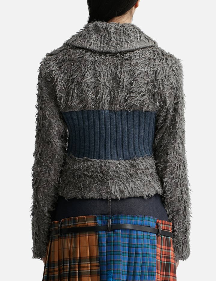 New Olga Hairy Knit Zip-Up Jacket Placeholder Image