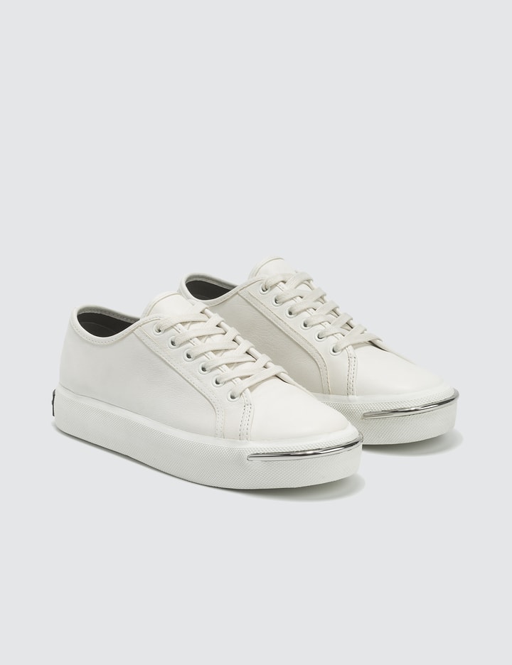 Pia Low White Leather Sneakers Placeholder Image