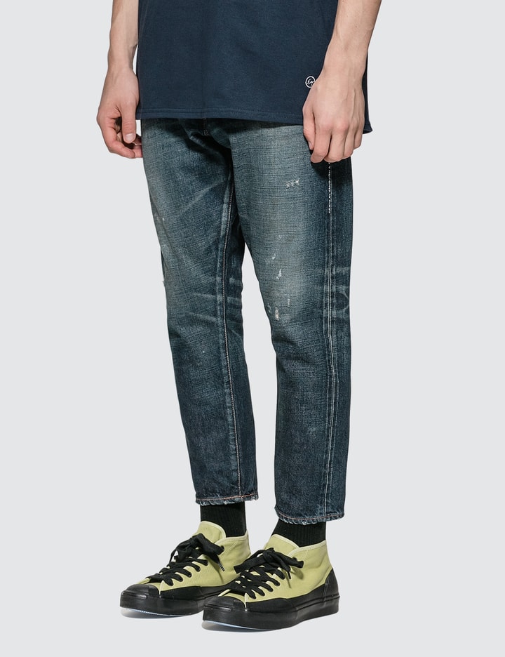 One Year Wash Ankle Cut Denim Jeans Placeholder Image