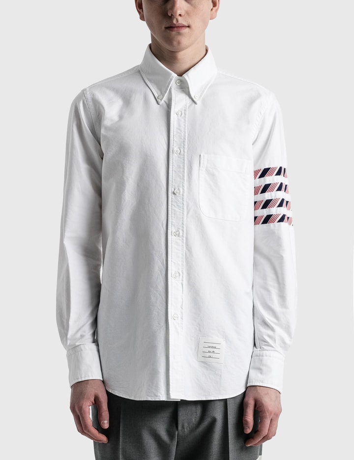 Straight Fit Shirt W/ Repp Stripe 4bar In Oxford Placeholder Image