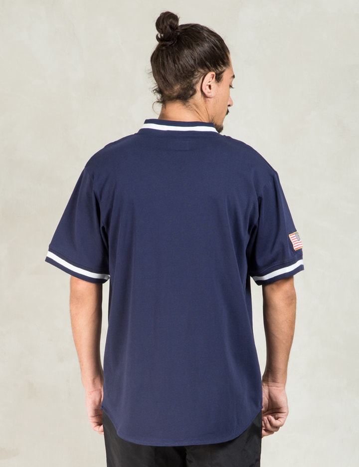 Stüssy - Navy Script Baseball Jersey  HBX - Globally Curated Fashion and  Lifestyle by Hypebeast