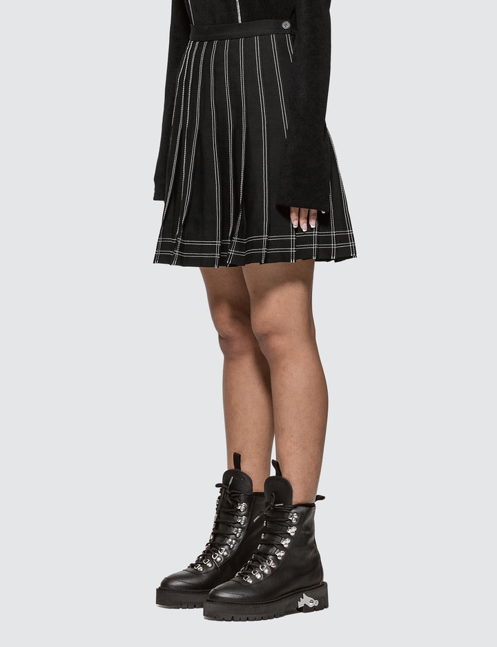 Pleated Twill Mini Skirt Placeholder Image