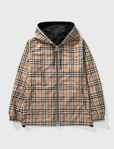 Burberry Reversible Vintage Check Hooded Jacket