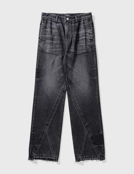 We11done Washed Panel Jeans