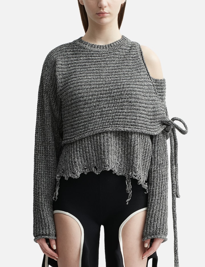 WRAP KNIT SWEATER Placeholder Image