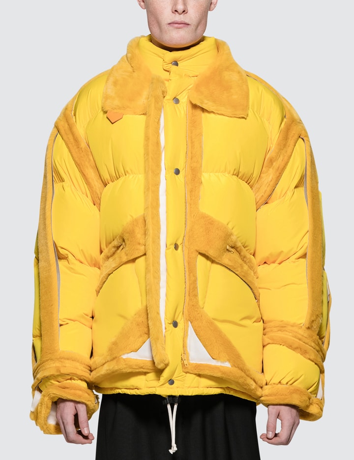 Yellow Trim Show Puffer Jacket Placeholder Image