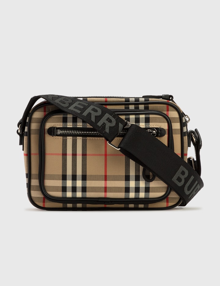 Vintage Check and Leather Crossbody Bag Placeholder Image