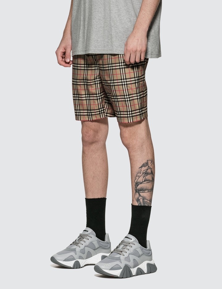 Small Scale Check Drawcord Swim Shorts Placeholder Image