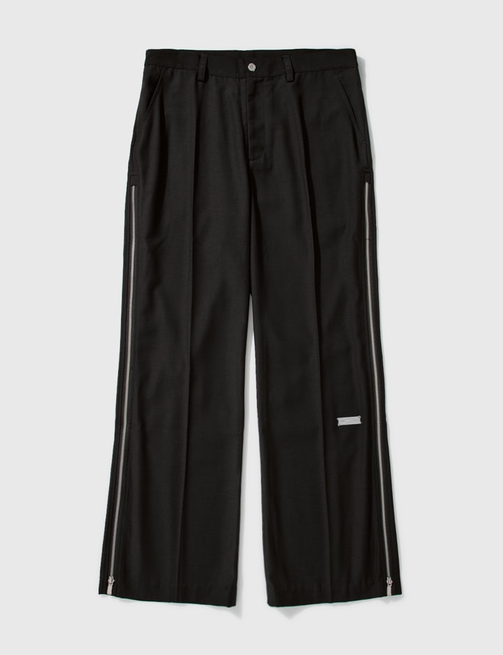“Winter Voyage” "Hidden Luster" Zipper Tailored Trousers Placeholder Image