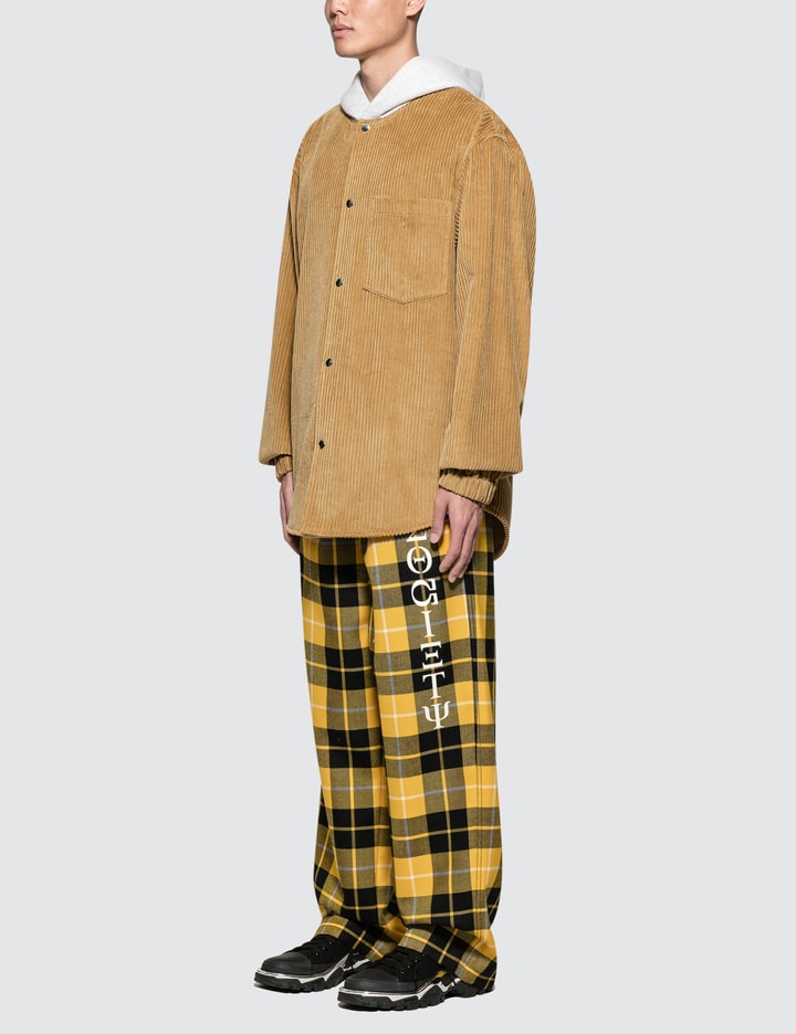 Luxe Plaid Pajama Pant with Screen Print Placeholder Image