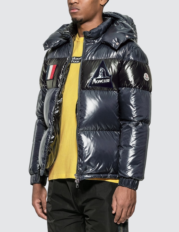 Nylon Down Jacket with Patch Detail Placeholder Image
