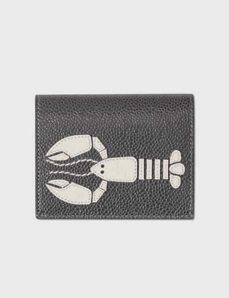 Thom Browne Lobster Appliqué Double Card Holder
