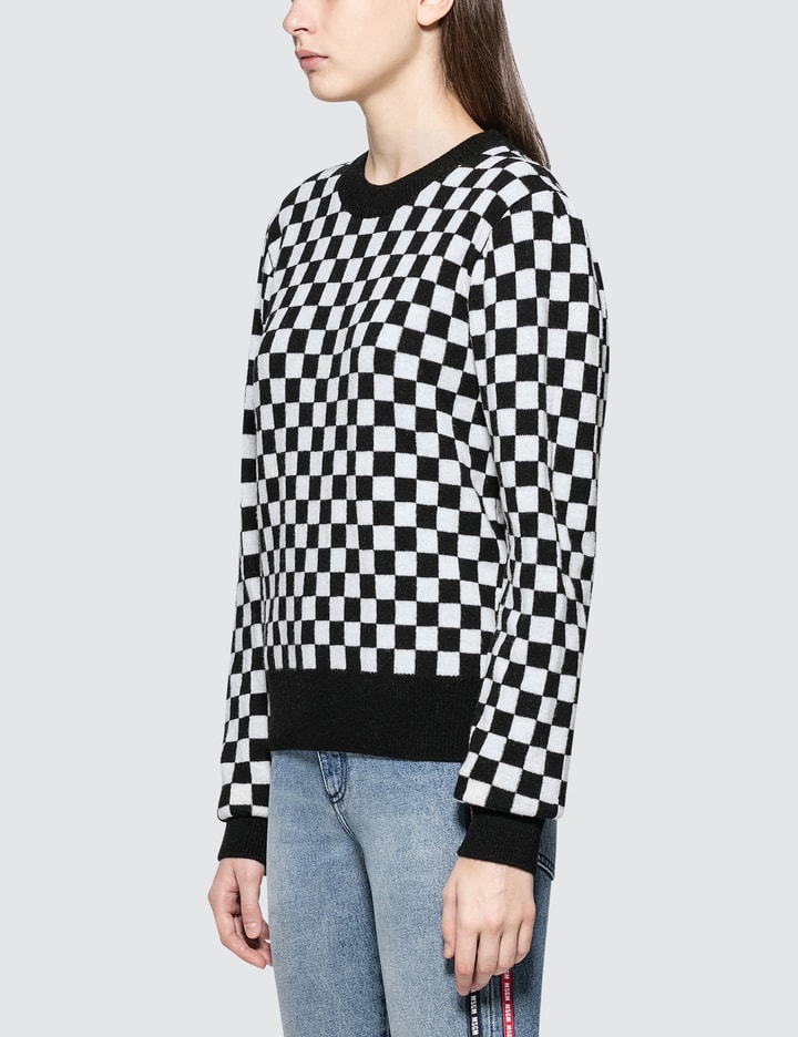 Checkered Knit Top Placeholder Image