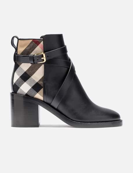 Burberry Check Ankle Boots
