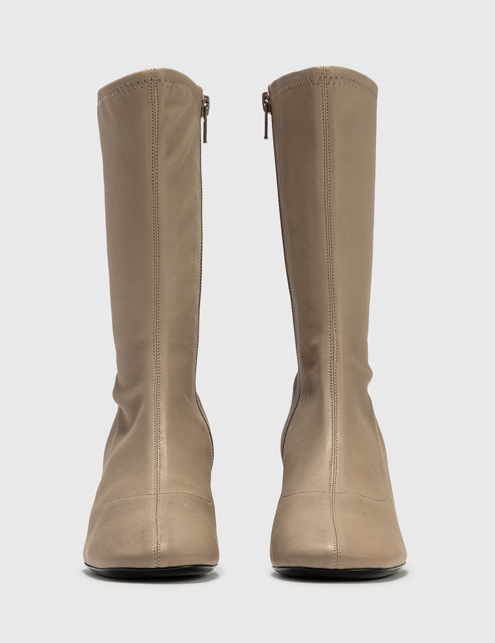 Carlos 22 Khaki Stretch Leather Boots Placeholder Image