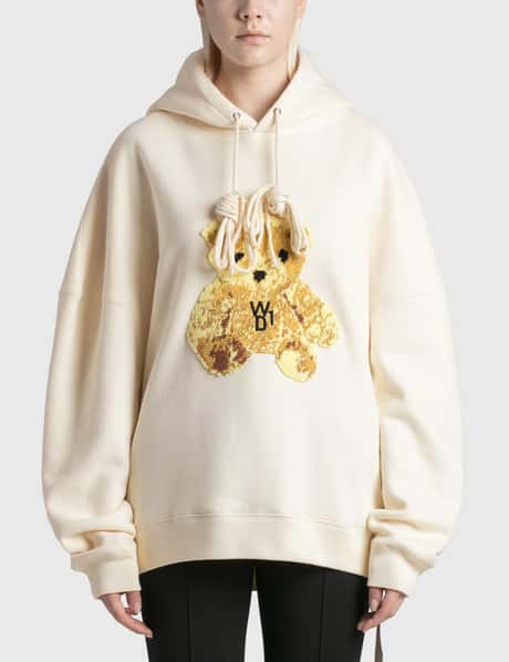 We11done Embroidered Teddy Hoodie