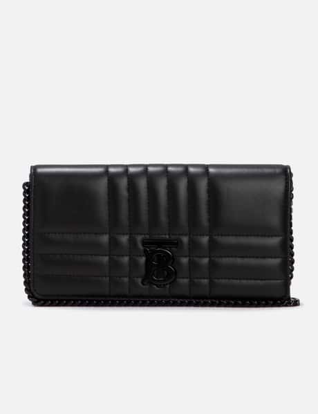 Burberry Quilted Leather Lola Wallet with Detachable Strap