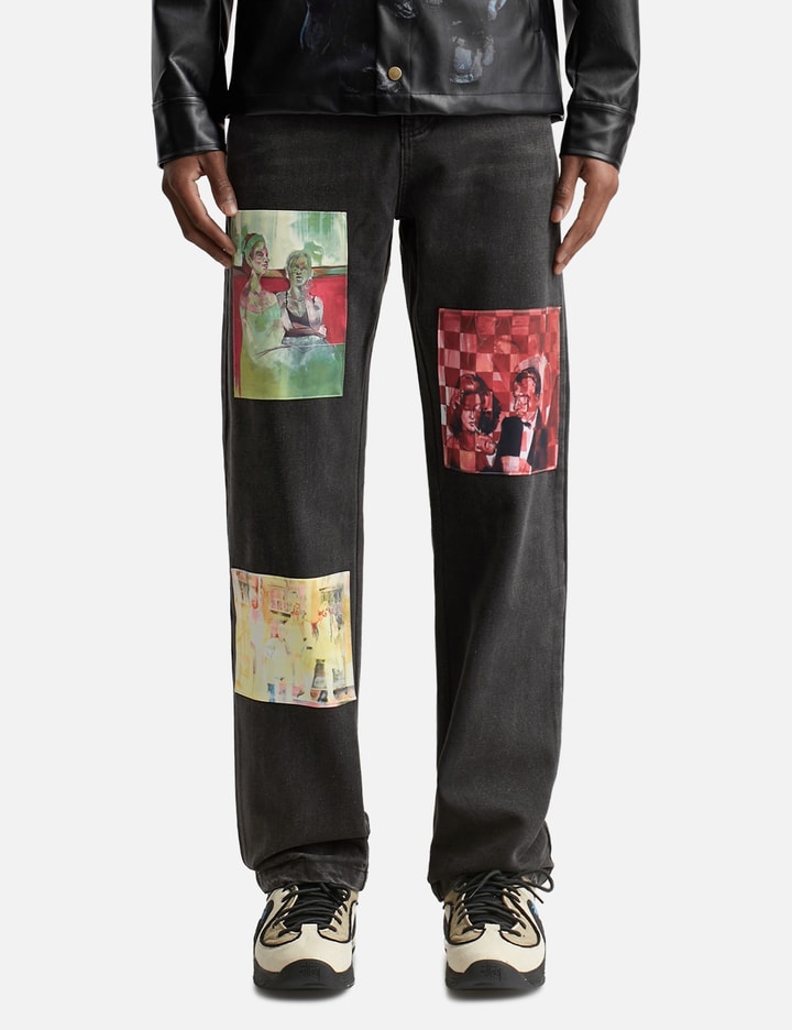 PAINTINGS PATCHED JEANS Placeholder Image