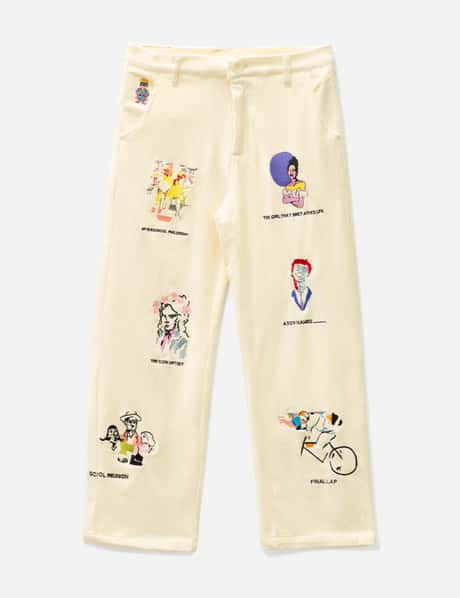 KidSuper Museum Embroidered Cord Pants