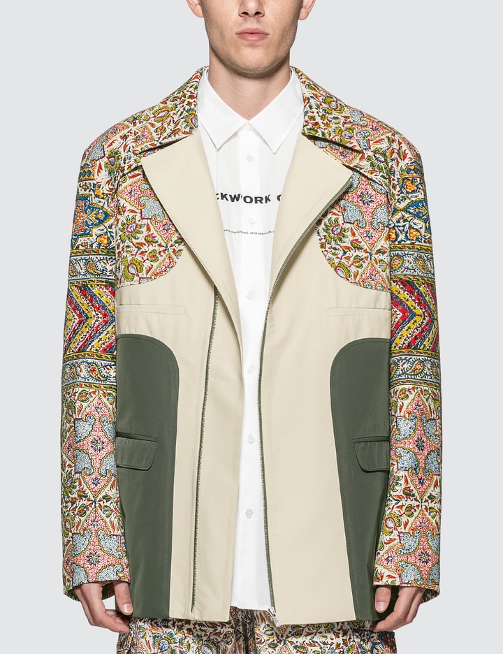 Iranian Print Panel Suit Jacket Placeholder Image