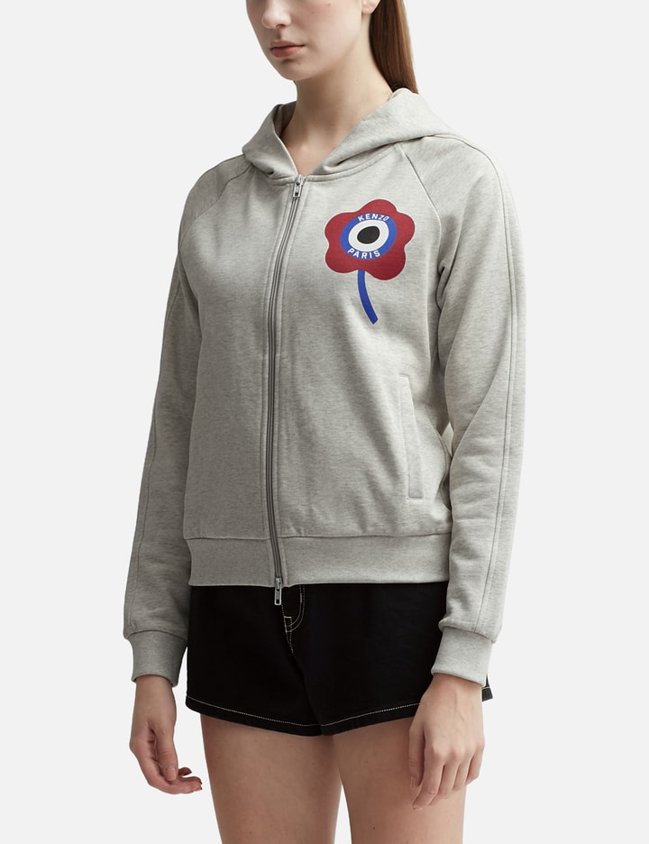 'Kenzo Target' Crest Zipped Hoodie Sweatshirt Placeholder Image