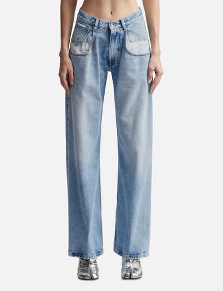 Maison Margiela Straight Jeans With Contrasted Pockets