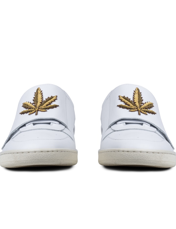Embroidered Leaf Strap Low-cut Sneakers Placeholder Image