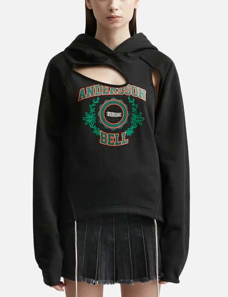 Andersson Bell Cut Out Authentic Logo Hoodie