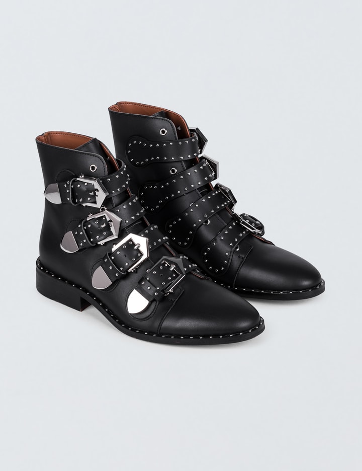 Rock Studded Buckle Boots Placeholder Image