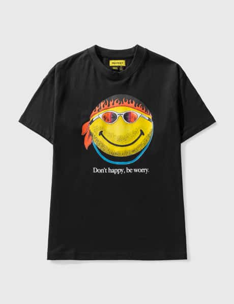 Market SMILEY® Don't Happy, Be Worry T-shirt